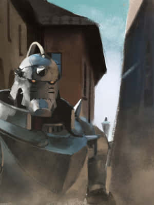 Alphonse Elric Of Fullmetal Alchemist Standing Tall Wallpaper