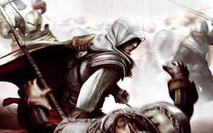 Altair, The Master Assassin, Stands Tall In The Ancient City Wallpaper