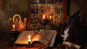 Altar Candles Wallpaper