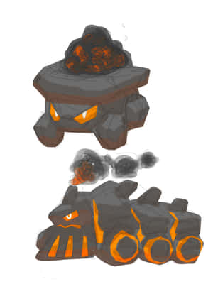 Alternate Evolution Designs Of Rolycoly Wallpaper