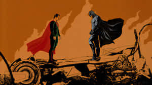 Alternative Art Batman Superman Wallpaper