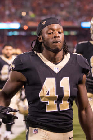 Alvin Kamara – Saints Superstar Running Back Wallpaper