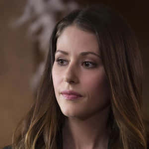 Amanda Crew Contemplative Portrait Wallpaper