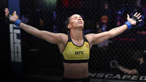 Amanda Lemos, A Display Of Strength And Skill In Mixed Martial Arts Wallpaper