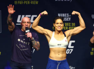 Amanda Nunes - Dominant Ufc Champion Wallpaper