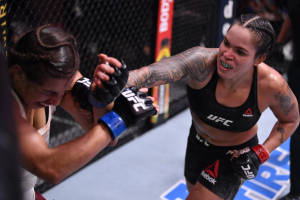 Amanda Nunes Face Punch Wallpaper