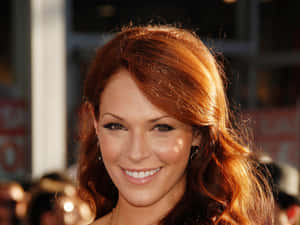 Amanda Righetti Red Hair Smiling Wallpaper