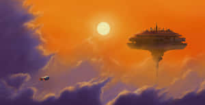 Amazing Aerial View Of The City Of Bespin Wallpaper