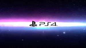 Amazing Cool Ps4 With Neon Bright Galaxy Effect Wallpaper