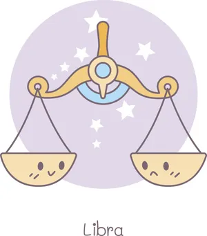 Amazing Cute Libra Zodiac Doodle Art Wallpaper