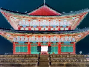 Amazing Gyeongbokgung Palace 2d Illustration Wallpaper