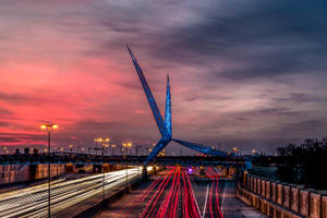 Amazing Skydance Bridge In Oklahoma City Wallpaper