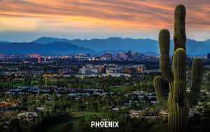 Amazing View Of Downtown Phoenix Arizona Wallpaper