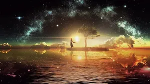 Ambience In A Serene Forest Wallpaper