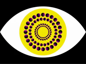 Ambiguous Eye With Yellow Pupil Wallpaper