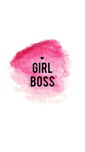 Ambitious And Stylish Girl Boss With Her Favorite Shade Of Pink Lipstick Wallpaper