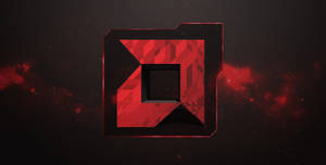 Amd Logo Galaxy Illustration Wallpaper