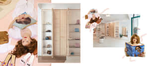 Amélie Pichard Collage Graphic Wallpaper