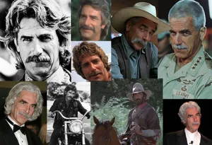 American Actor Sam Elliott Collage Wallpaper