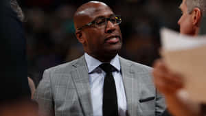 American Basketball Coach Mike Brown Medium Angle Portrait Wallpaper