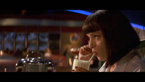 American Film Pulp Fiction Mia Wallace Wallpaper