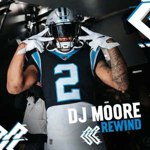American Football Athlete Dj Moore Peace Sign Wallpaper