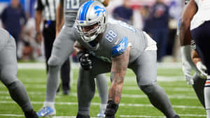 American Football Offensive Tackle Star Taylor Decker Wallpaper