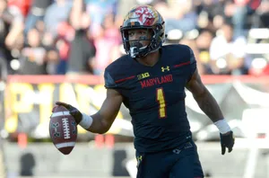 American Football Player Dj Moore Maryland Terrapins 2017 Wallpaper