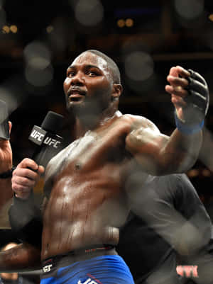 American Mixed Martial Artist Anthony Johnson In 2017 Ufc 210 Wallpaper