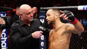 American Mixed Martial Artist Frankie Edgar Ufc 281 Octagon Interview Wallpaper