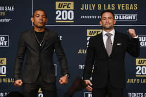 American Mixed Martial Artist Frankie Edgar Versus Jose Aldo Wallpaper