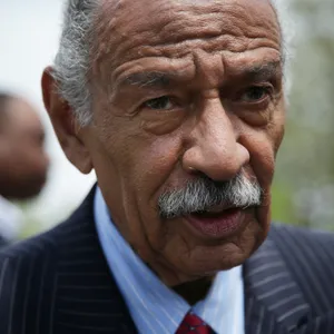 American Politician John Conyers Jr. At A Political Event Wallpaper
