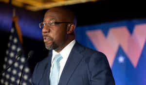 American Politician Raphael Warnock Wallpaper