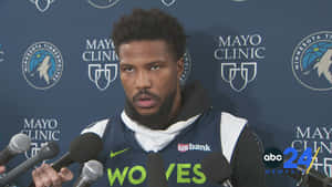 American Professional Basketball Player Malik Beasley 2022 Press Conference Wallpaper