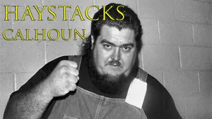 American Professional Wrestler Haystacks Calhoun Black And White Portrait Wallpaper