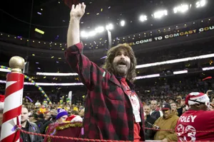 American Professional Wrestler Mick Foley At Wing Bowl 23 Wallpaper