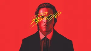 American Psycho Patrick Bateman Red Portrait Wallpaper