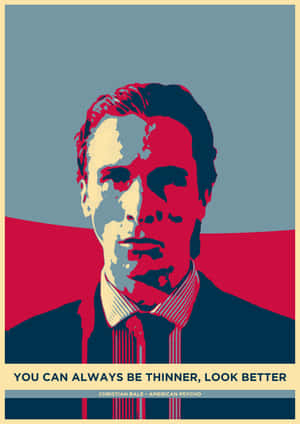 American Psycho Red Blue Art Hd Wallpaper