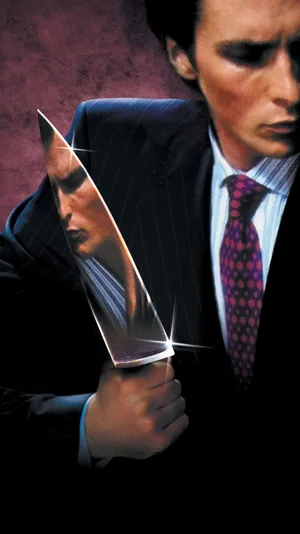 American Psycho With Knife Hd Wallpaper