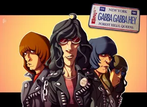 American Punk Rock Band Ramones Digital Artwork Wallpaper
