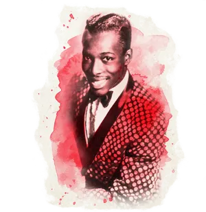 American Singer Wilson Pickett Graphic Portrait Wallpaper