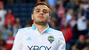 American Soccer Player Jordan Morris Medium Angle Shot Wallpaper