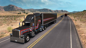 American Truck Simulator Classic Stripes Decal Wallpaper