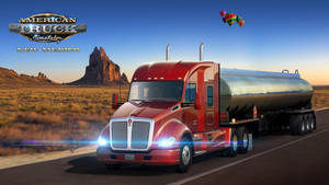 American Truck Simulator Kenworth Tanker Truck Wallpaper