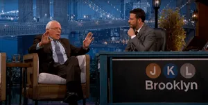 American Tv Host Jimmy Kimmel On Stage Wallpaper