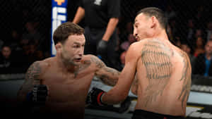 American Ufc Champion Frankie Edgar Versus Max Holloway Wallpaper