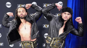 American Wrestler Matt Jackson Aew And Tnt Backdrop Wallpaper