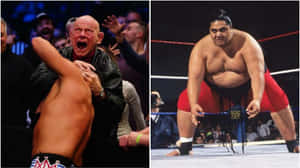 American Wrestlers Baron Von Raschke And Yokozuna Wallpaper