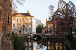 Amersfoort Historic Buildings Reflection Wallpaper