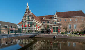 Amersfoort Historical Building Reflection Wallpaper